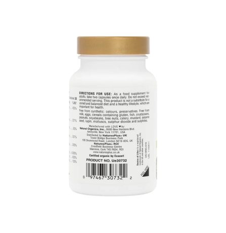 Nature's Plus Source Of Life Garden Organic B Complex 60 Capsules - Image 2