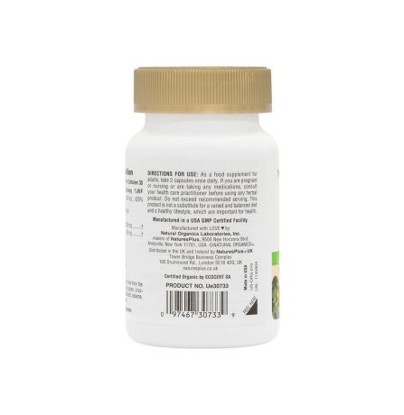 Nature's Plus Source Of Life Garden Organic Vitamin C 500mg 60 Capsules - Image 2