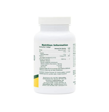 Nature's Plus Ultra E.P.O. 1500mg 60 Softgels - Image 2