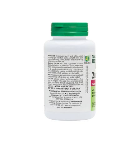 Nature's Plus Herbal Active Immunactin Zinc 60 Lozenges - Image 2