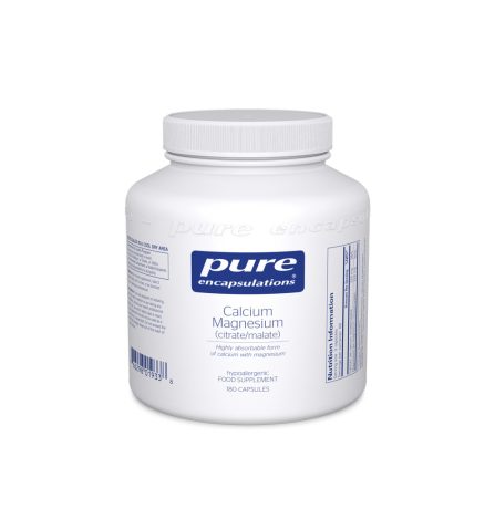 Pure Encapsulations Calcium Magnesium (citrate/malate) 180 Capsules
