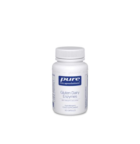 Pure Encapsulations Gluten Dairy Enzymes 60 Capsules
