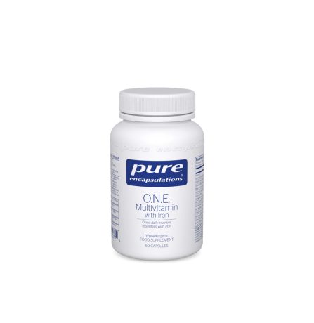 Pure Encapsulations O.N.E. Multivitamin with Iron 60 Capsules