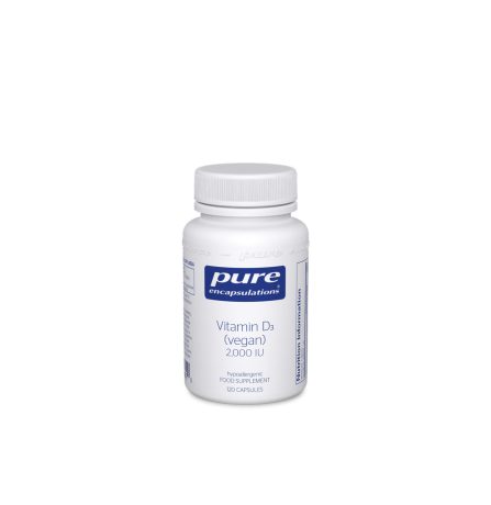 Pure Encapsulations Vitamin D3 (vegan) 2,000 IU 120 Capsules