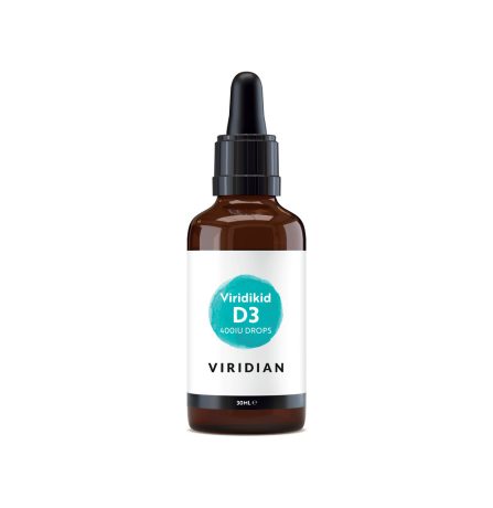 Viridian Viridikid Vitamin D3 Drops 400IU 30ml