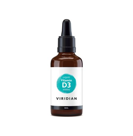 Viridian Liquid Vitamin D3 2000iu Drops 50ml