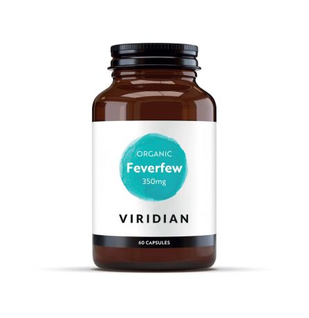 Viridian Organic Feverfew 350mg 60 Capsules