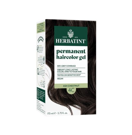 Herbatint 4C - Ash Chestnut Ammonia Free Hair Colour