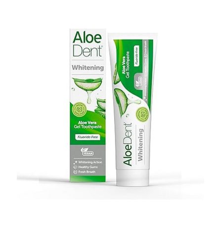 Aloe Dent Whitening Aloe Vera Gel Toothpaste Fluoride Free