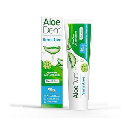 Aloe Dent Sensitive Aloe Vera Gel Toothpaste Fluoride Free