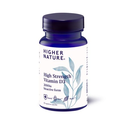 Higher Nature Vitamin D3 2000iu 60 Capsules