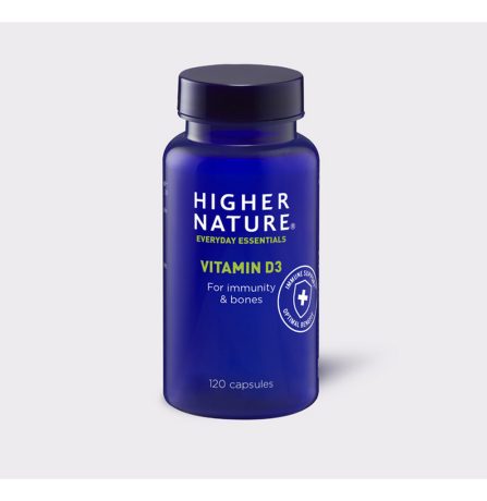Higher Nature Vitamin D3 120 Capsules