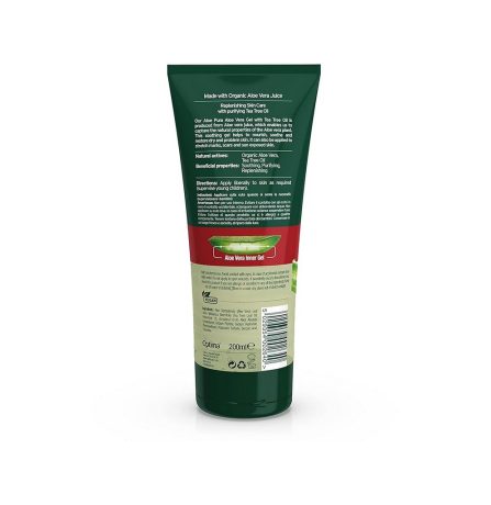 Aloe Pura Aloe Vera Gel & Tea Tree 200ml - Image 2