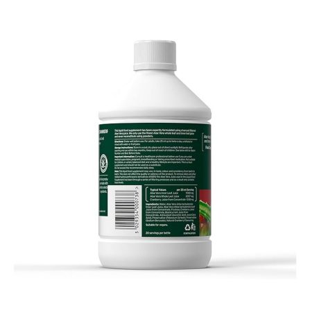 Aloe Pura Aloe Vera Juice Max Strength Cranberry 500ml - Image 2
