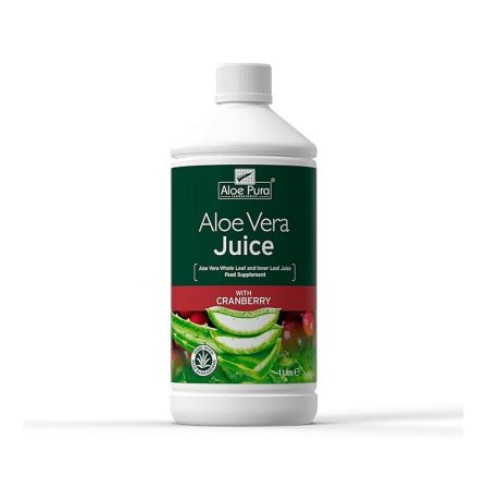 Aloe Pura Aloe Vera Juice Max Strength Cranberry 1000ml
