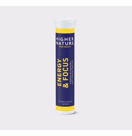 Higher Nature Energy & Focus Effervescent (Taurine + B Complex) 13 Tablets