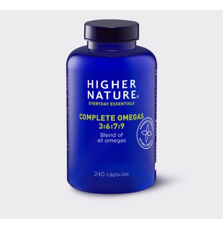 Higher Nature Complete Omegas 3:6:7:9 240 Capsules