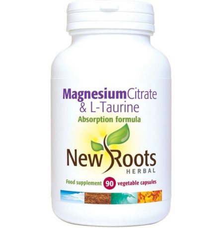 New Roots Magnesium Citrate & L-Taurine 90 Veg Capsules
