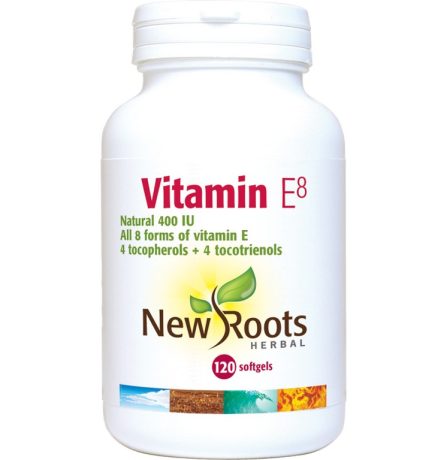New Roots Vitamin E8 400 IE 120 Softgels