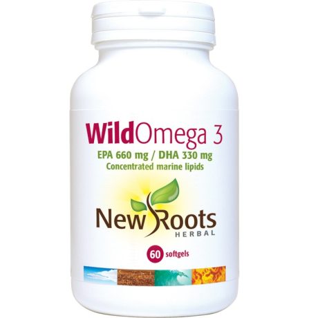 New Roots Wild Omega-3 EPA 660 DHA 330 60 Softgels