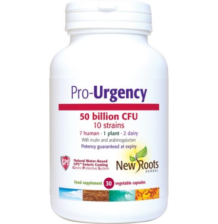 New Roots Pro-Urgency 50 Billion 30gPS enteric coated Veg Capsules