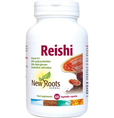 New Roots Reishi 500 mg 60 Veg Capsules