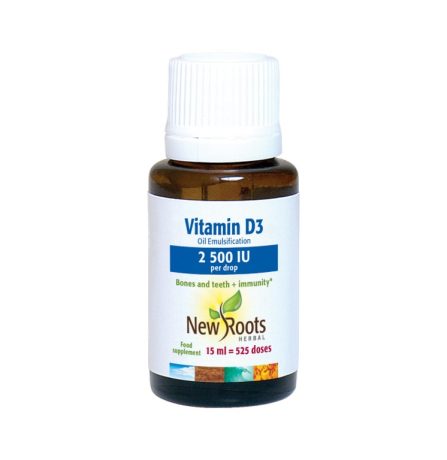 New Roots Vitamin D3 2 500 IU liquid 15ml